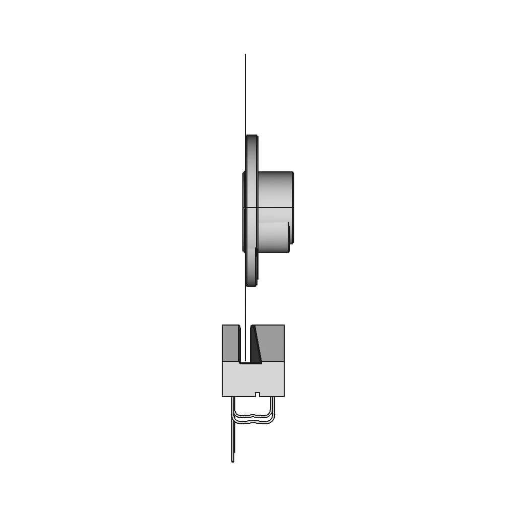 Heds 9000 A00 9100 Optical Encoder 50Mm Disc - Downloadable CAD Representation_0_90_degree_snapshot