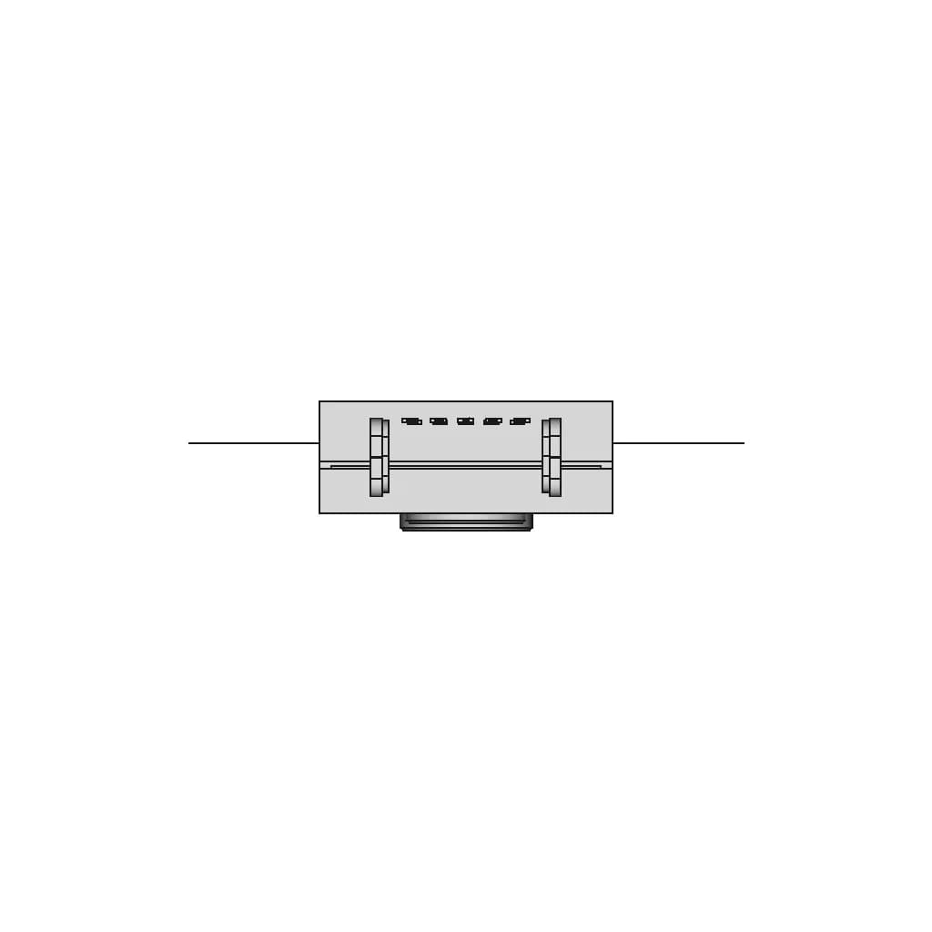 Heds 9000 A00 9100 Optical Encoder 50Mm Disc - Downloadable CAD Representation_90_0_degree_snapshot