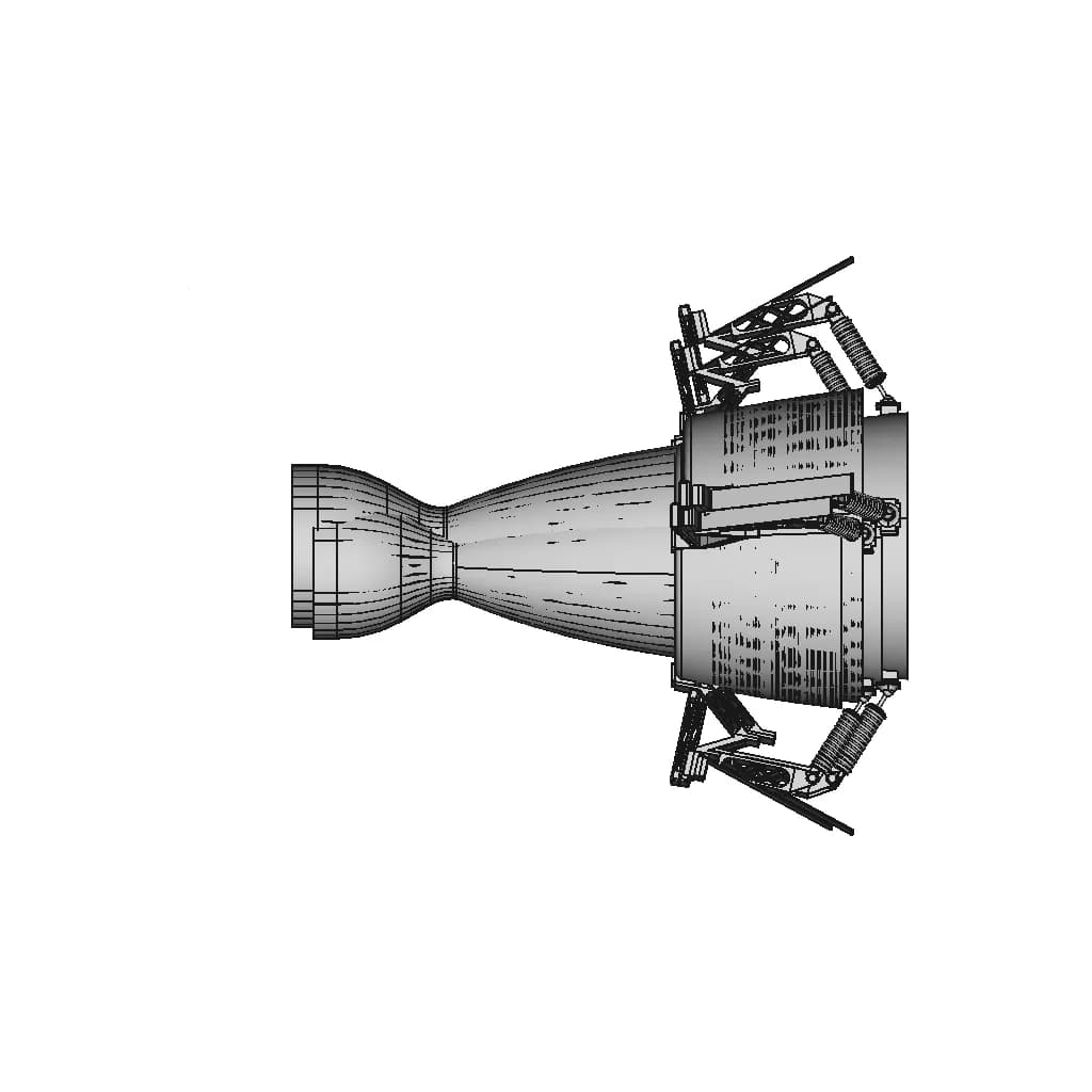 Bio-Inspired Morphing Rocket Nozzle - Standard Mechanical Component_90_0_degree_snapshot
