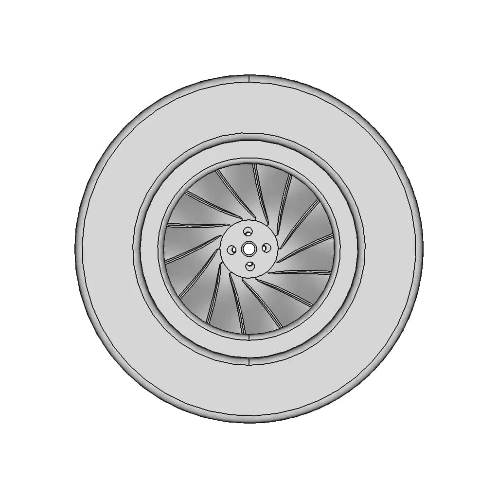 Fly Wheel With Active Cooling | High-Quality CAD Model_270_0_degree_snapshot