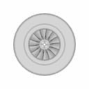 Fly Wheel With Active Cooling | High-Quality CAD Model_90_0_degree_snapshot