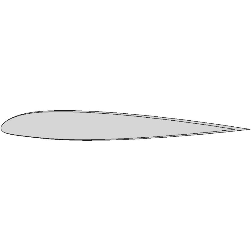 Naca 23012 Airfoil Section - Standard Mechanical Component