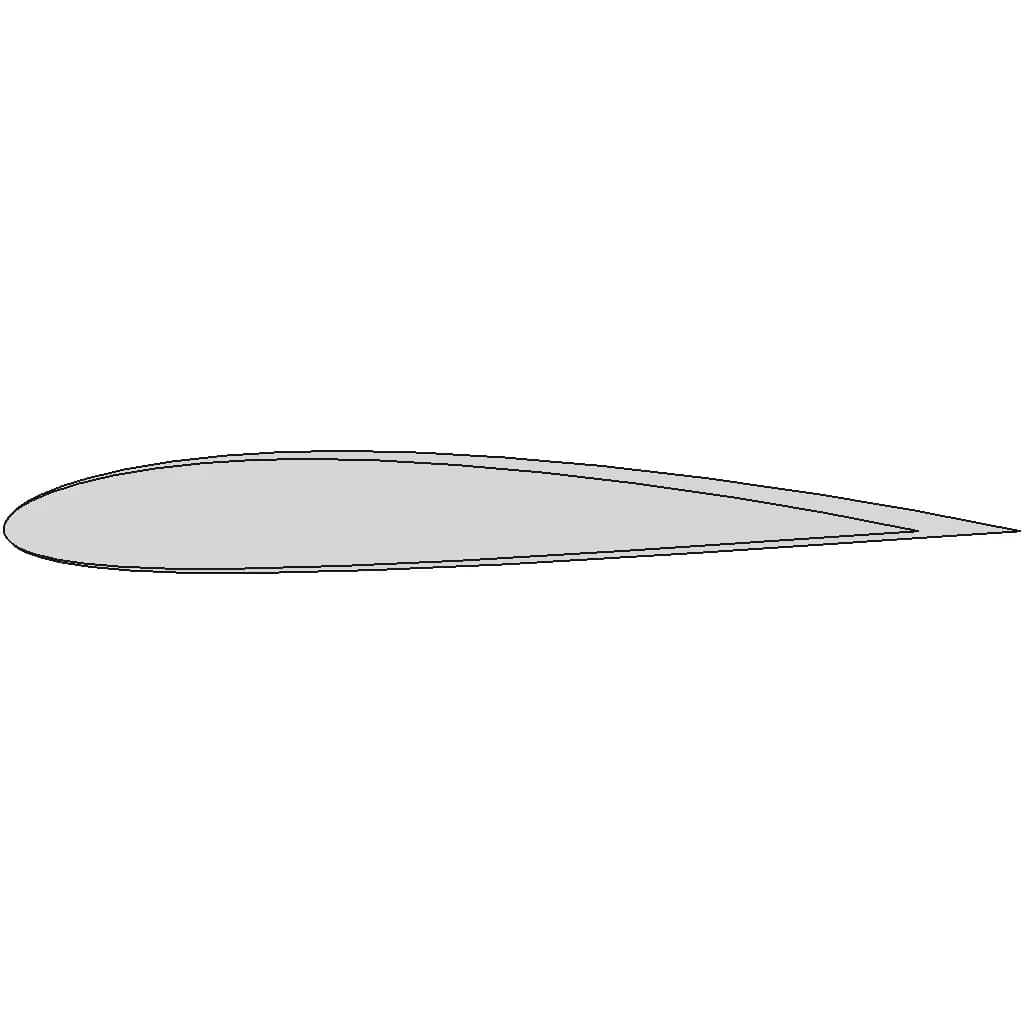 Naca 2412 Airfoil Section | 3D Engineering Design File_0_0_degree_snapshot