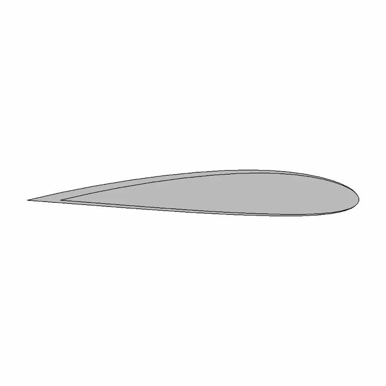 Naca 2412 Airfoil Section | 3D Engineering Design File