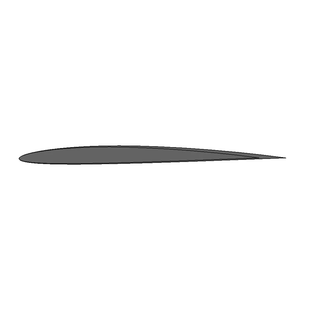 Naca 2412 Airfoil Section | 3D Engineering Design File_60_30_degree_snapshot