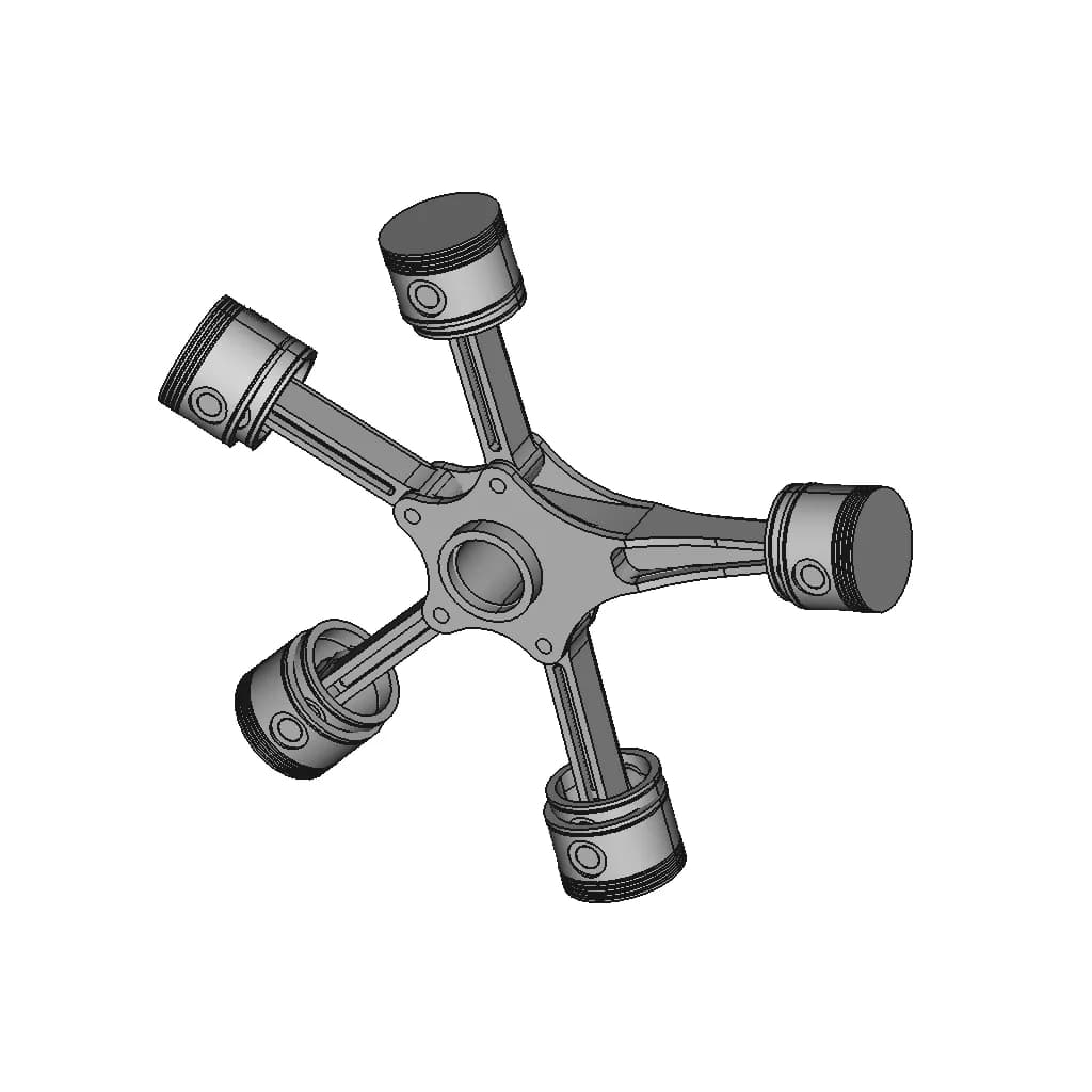 Rotary Piston | 3D Engineering Design File_60_30_degree_snapshot