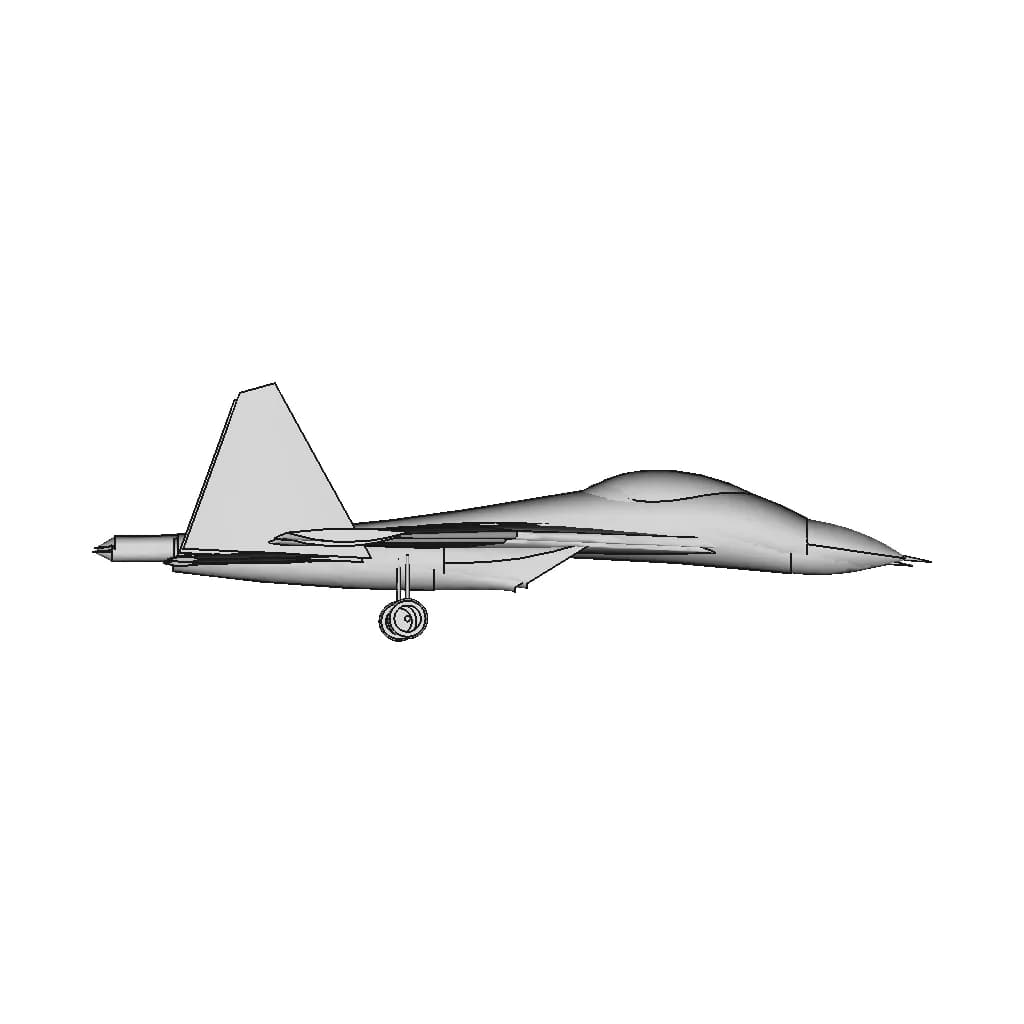 Sukhoi Su-27 - Standard Mechanical Component_0_270_degree_snapshot