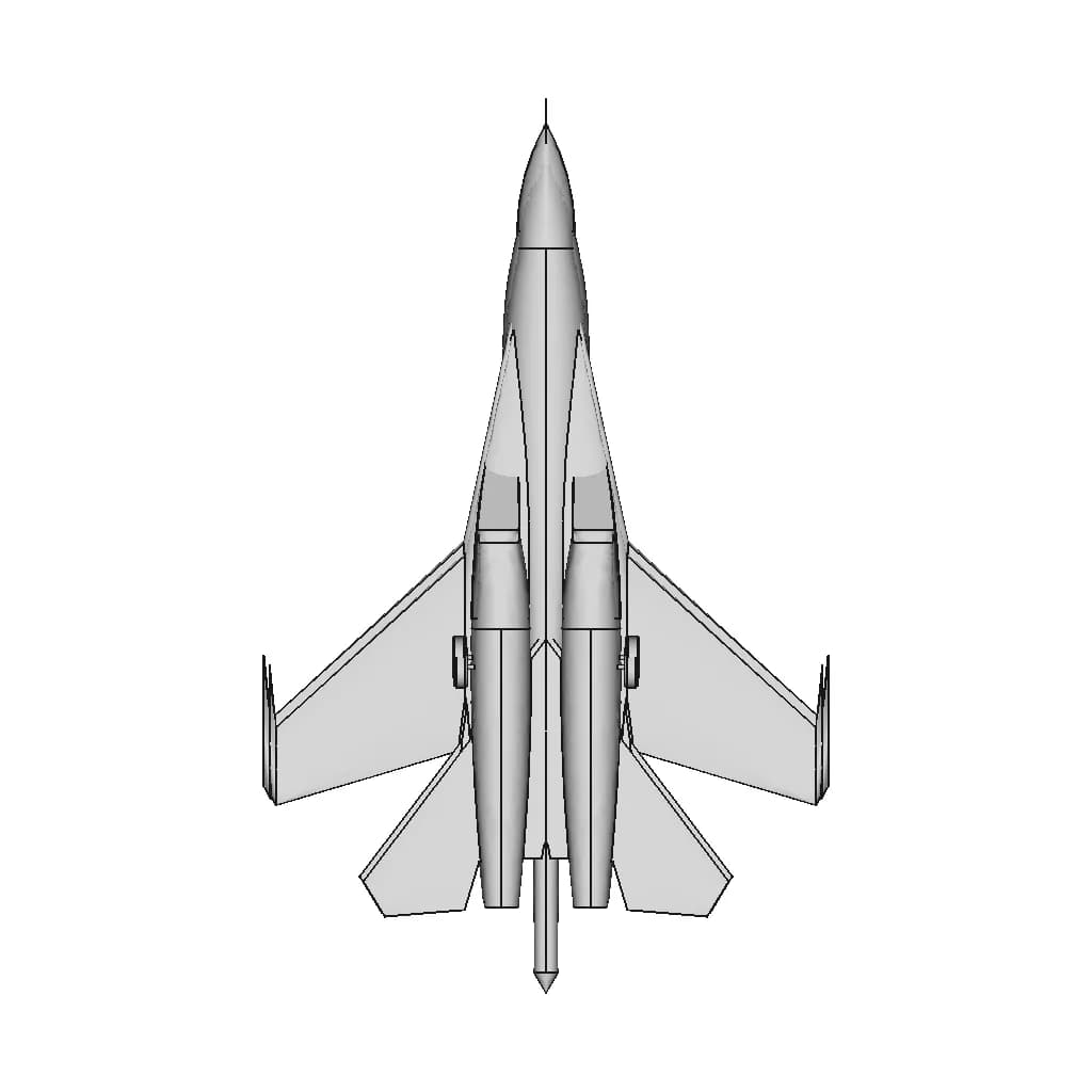 Sukhoi Su-27 - Standard Mechanical Component_90_0_degree_snapshot