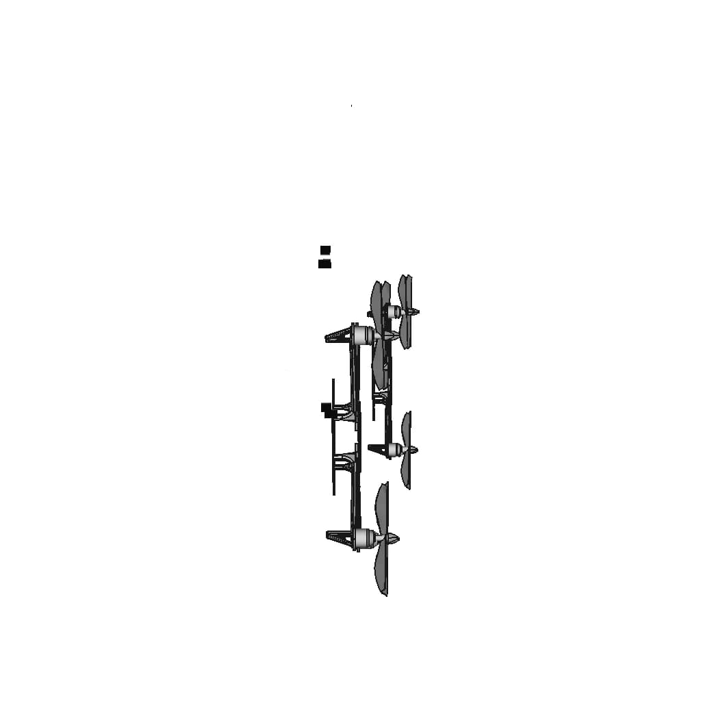 F450 Quadcopter Frame With Pixhawk 2.4.8 Flight Controller - Downloadable CAD Representation_0_270_degree_snapshot
