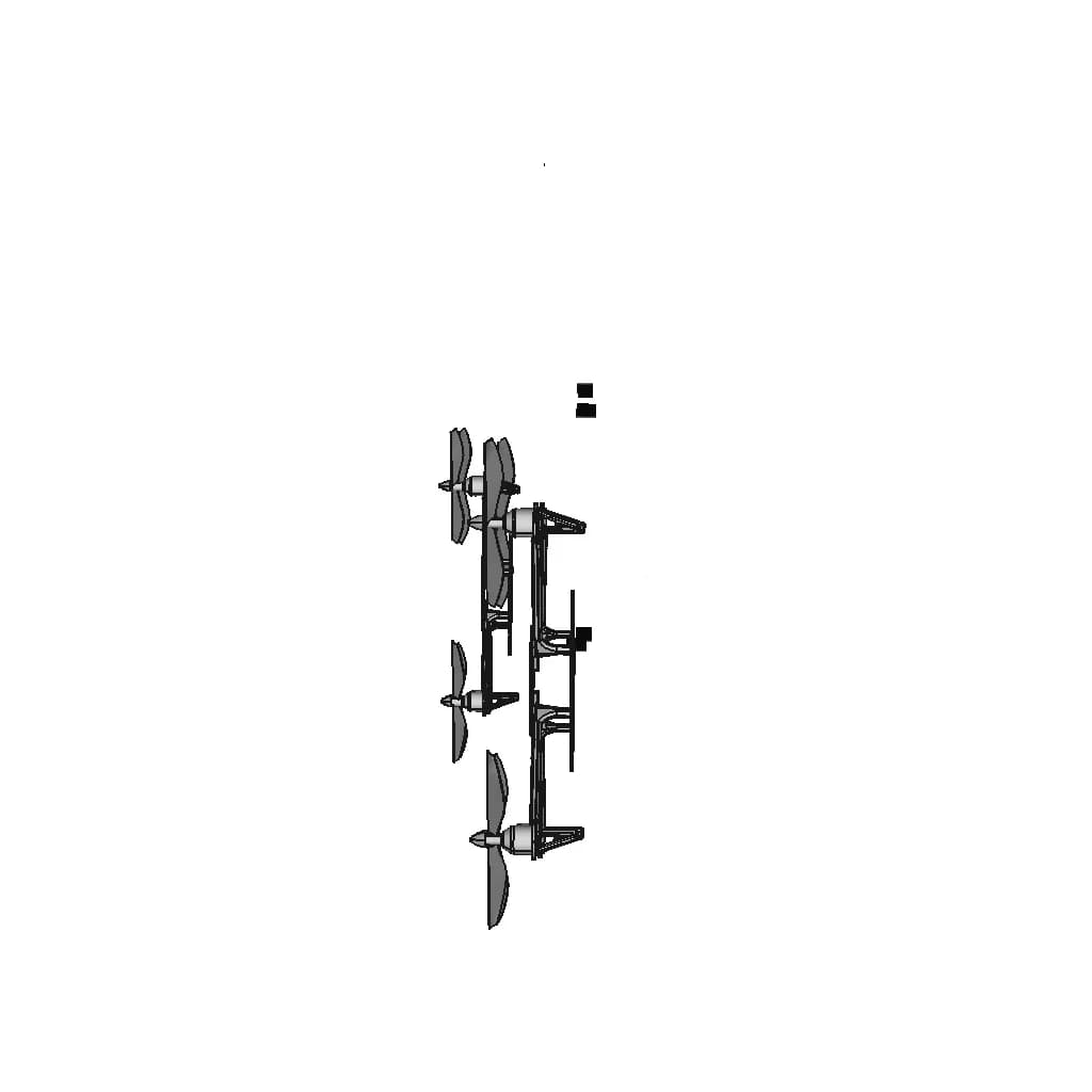 F450 Quadcopter Frame With Pixhawk 2.4.8 Flight Controller - Downloadable CAD Representation_0_90_degree_snapshot