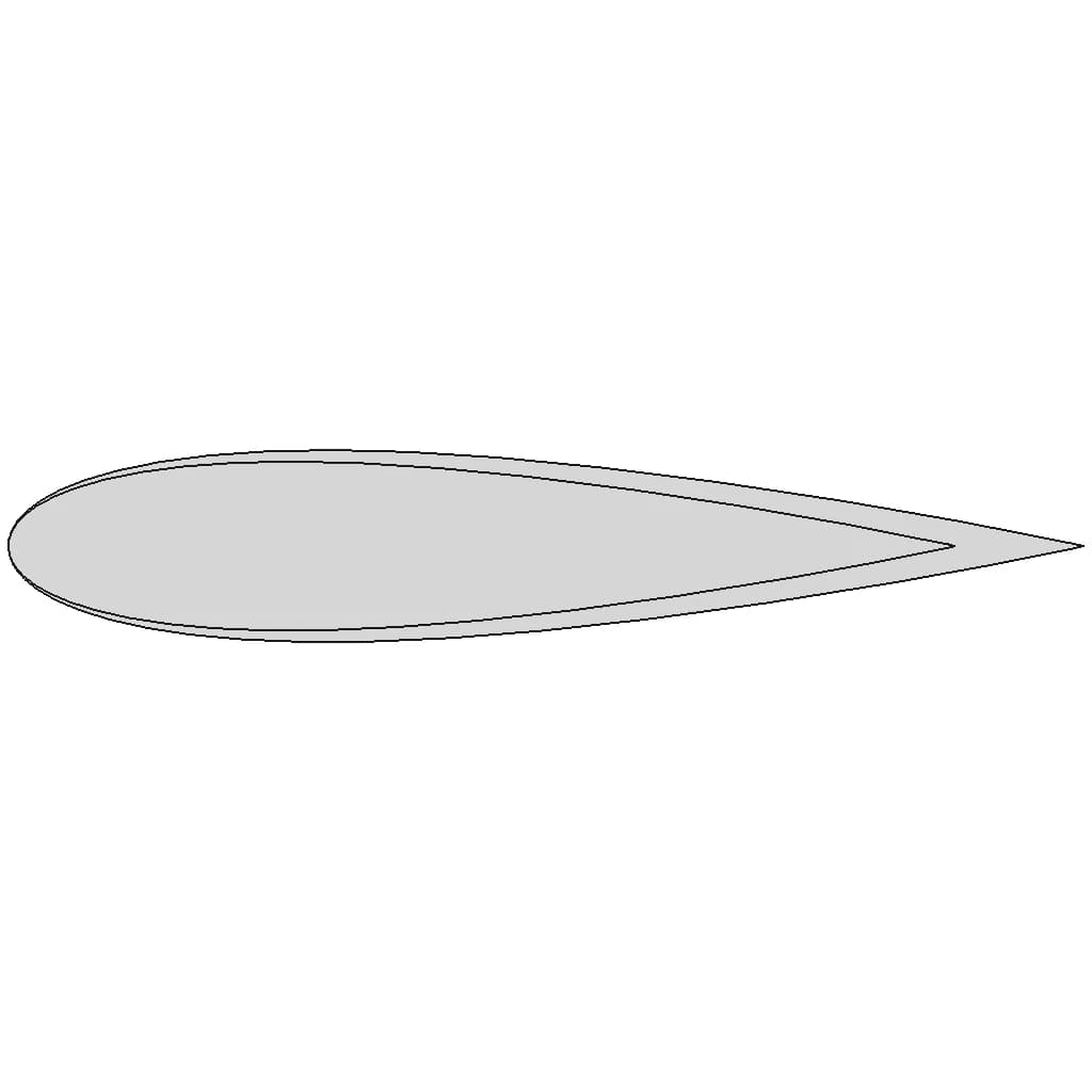 Naca 0018 Airfoil Section | High-Quality CAD Model_0_0_degree_snapshot