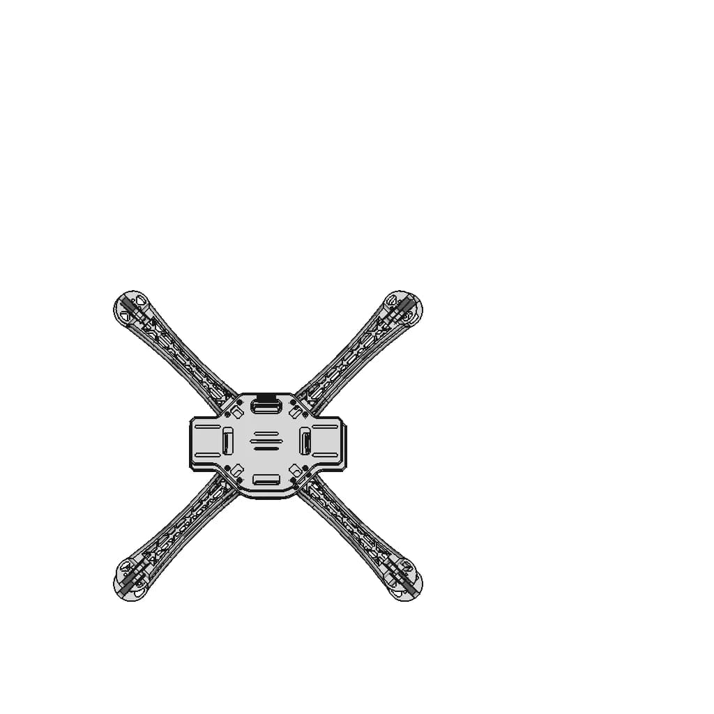 F450-Frame - Downloadable CAD Representation_90_0_degree_snapshot