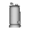 Bioreactor With Magnetic Stirr | 3D Engineering Design File_0_0_degree_snapshot