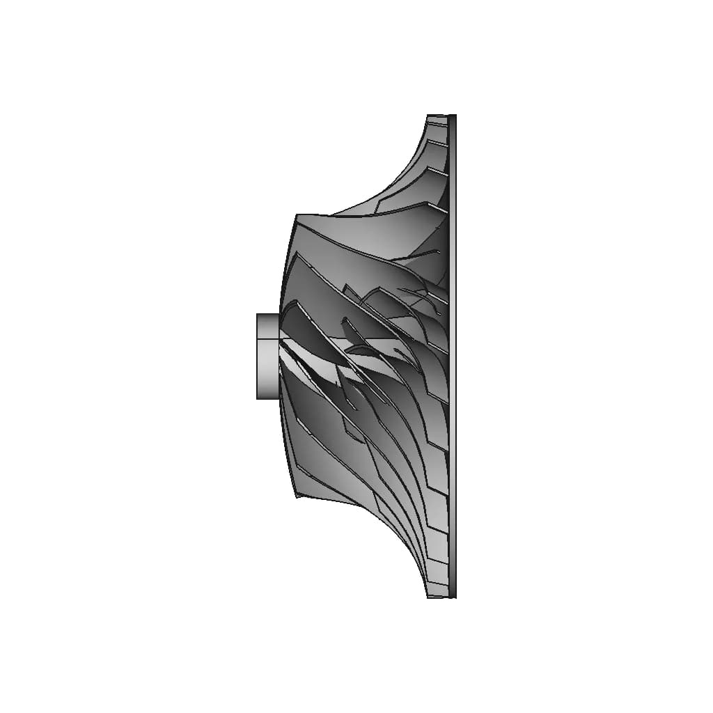 Jet Impeller In Fusion 360, Stl, Step Files. | 3D Engineering Design File_0_90_degree_snapshot