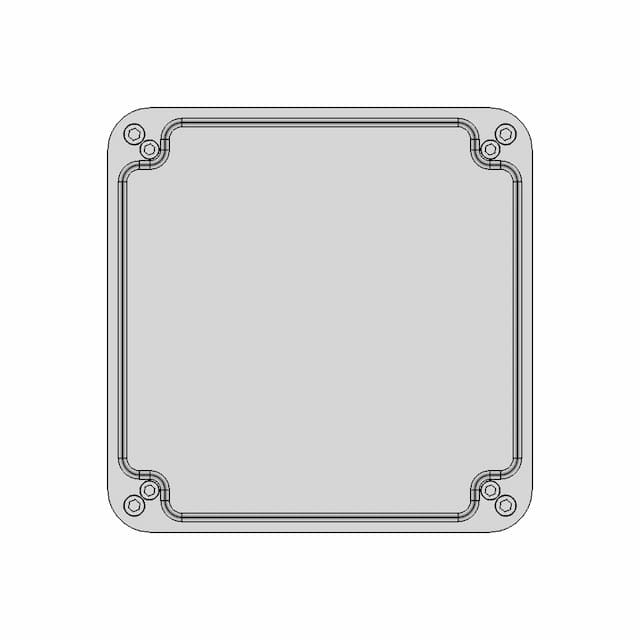 Ip67 Electronics Box With Cooler - Downloadable CAD Representation