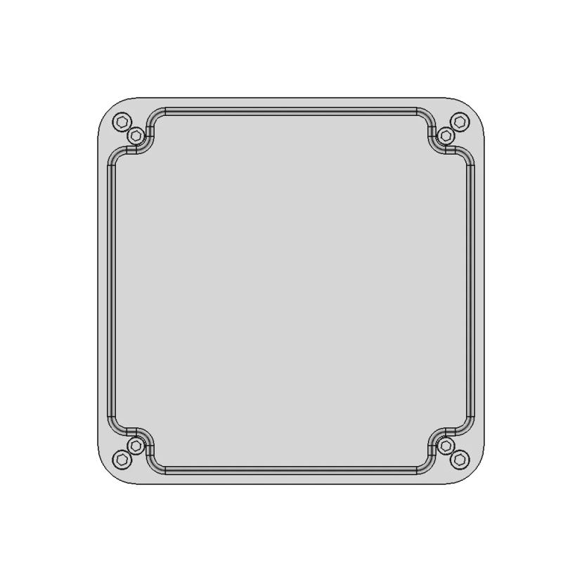Ip67 Electronics Box With Cooler - Downloadable CAD Representation