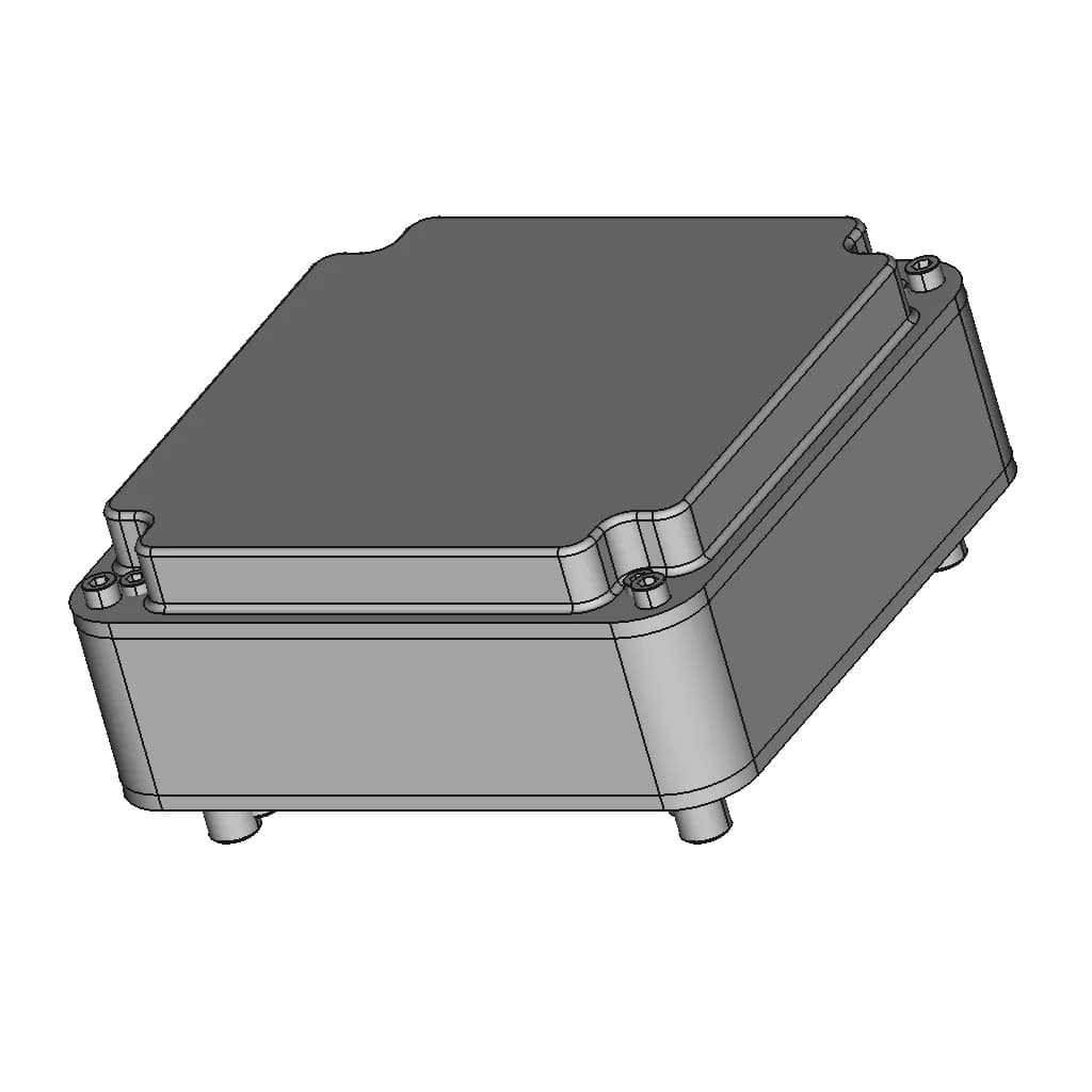 Ip67 Electronics Box With Cooler - Downloadable CAD Representation_60_30_degree_snapshot