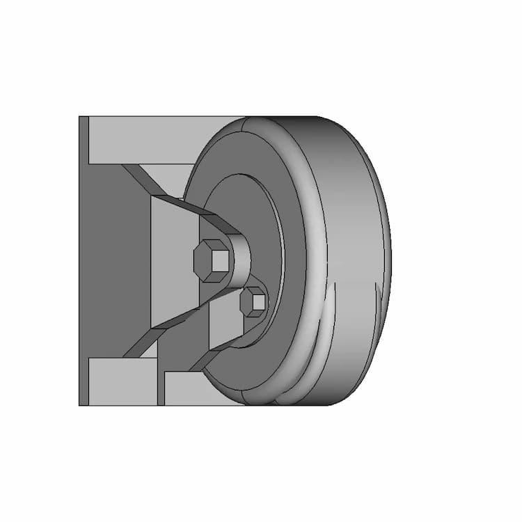 6"X2" Directional And Fix Wheel | High-Quality CAD Model