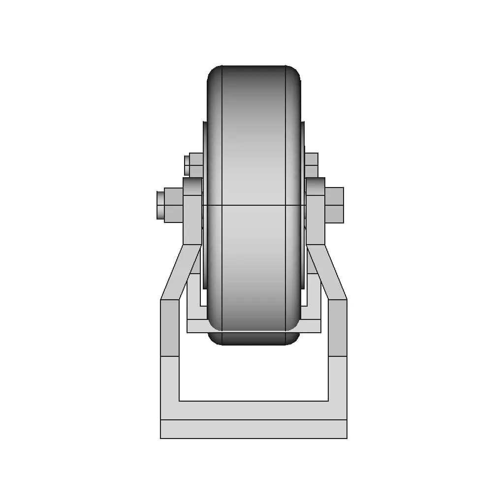6"X2" Directional And Fix Wheel | High-Quality CAD Model_270_0_degree_snapshot