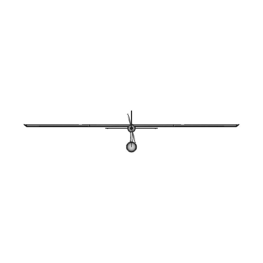 Sky Observer (Skylark) 2M Fixed Wing Fpv Uav | High-Quality CAD Model_90_0_degree_snapshot