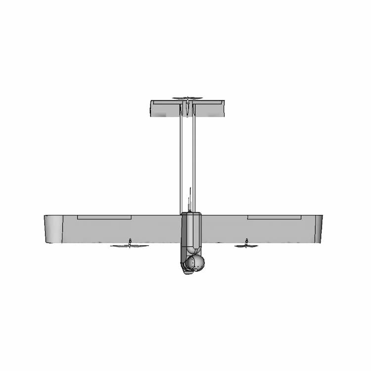 Vtol Uav For Surveillance | High-Quality CAD Model