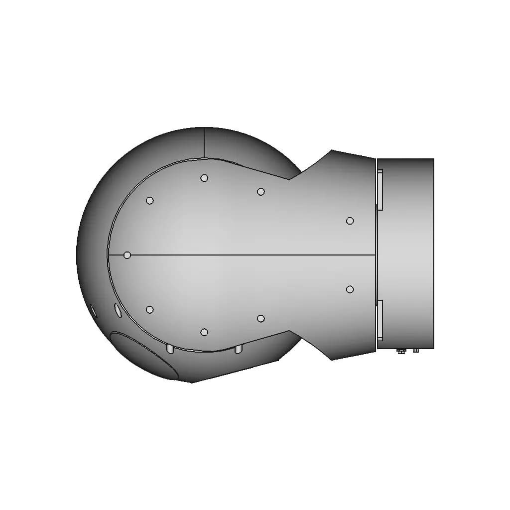 (Eopic-8Ld) Uav Surveillance Camera Gimbal | 3D Engineering Design File_0_270_degree_snapshot