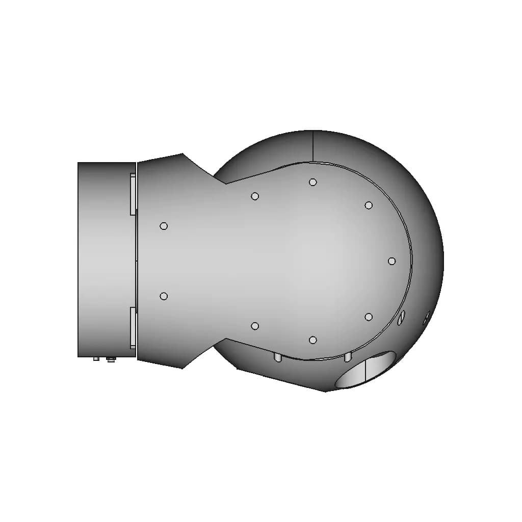 (Eopic-8Ld) Uav Surveillance Camera Gimbal | 3D Engineering Design File_0_90_degree_snapshot