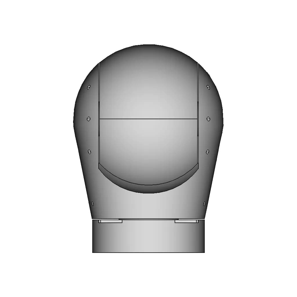 (Eopic-8Ld) Uav Surveillance Camera Gimbal | 3D Engineering Design File_270_0_degree_snapshot