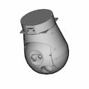 (Eopic-8Ld) Uav Surveillance Camera Gimbal | 3D Engineering Design File_60_30_degree_snapshot