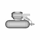 Hydrogen Fuel Cell 2.4 Kw For Uav - Downloadable CAD Representation_0_0_degree_snapshot