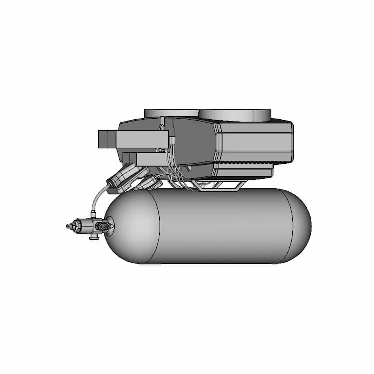 Hydrogen Fuel Cell 2.4 Kw For Uav - Downloadable CAD Representation