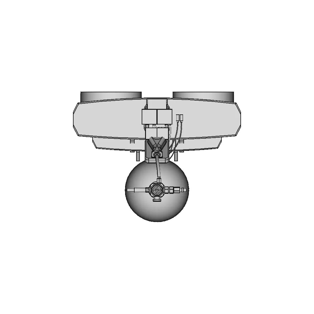 Hydrogen Fuel Cell 2.4 Kw For Uav - Downloadable CAD Representation_0_90_degree_snapshot