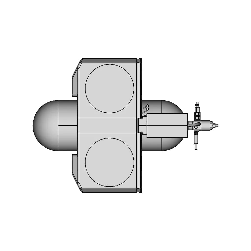Hydrogen Fuel Cell 2.4 Kw For Uav - Downloadable CAD Representation_270_0_degree_snapshot