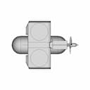 Hydrogen Fuel Cell 2.4 Kw For Uav - Downloadable CAD Representation_270_0_degree_snapshot