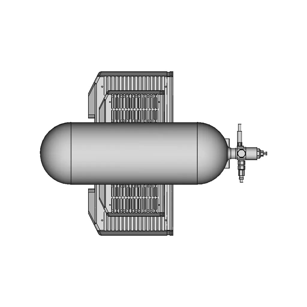 Hydrogen Fuel Cell 2.4 Kw For Uav - Downloadable CAD Representation_90_0_degree_snapshot