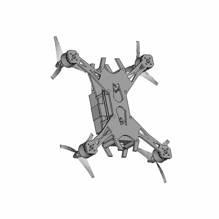 Drone (Fpv-Quadcopter) - Downloadable CAD Representation
