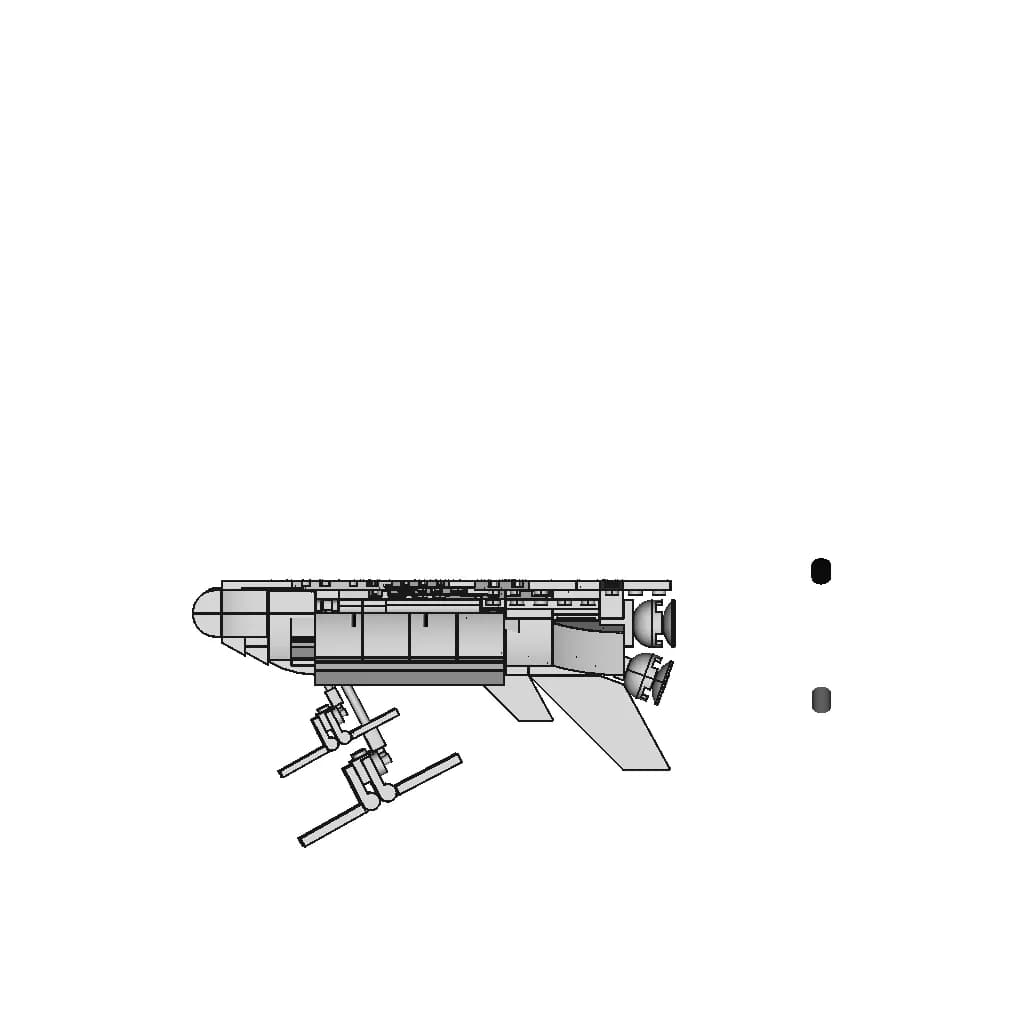 Lego Rymdfärja 31134 - Downloadable CAD Representation_270_0_degree_snapshot