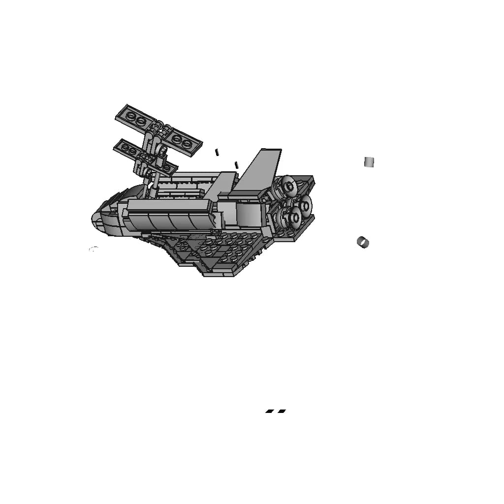 Lego Rymdfärja 31134 - Downloadable CAD Representation_60_30_degree_snapshot