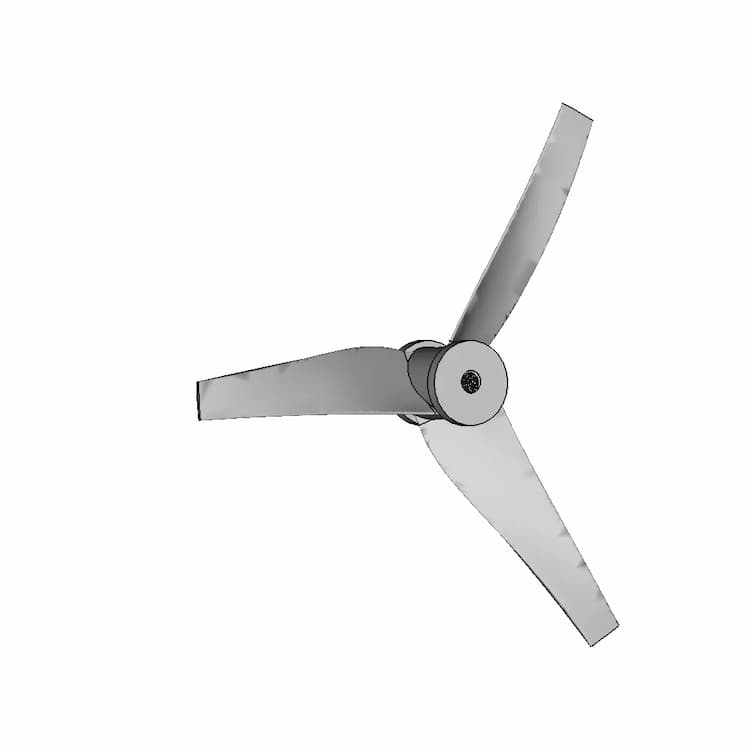 Propeller 3 Blade (3.9In) | High-Quality CAD Model