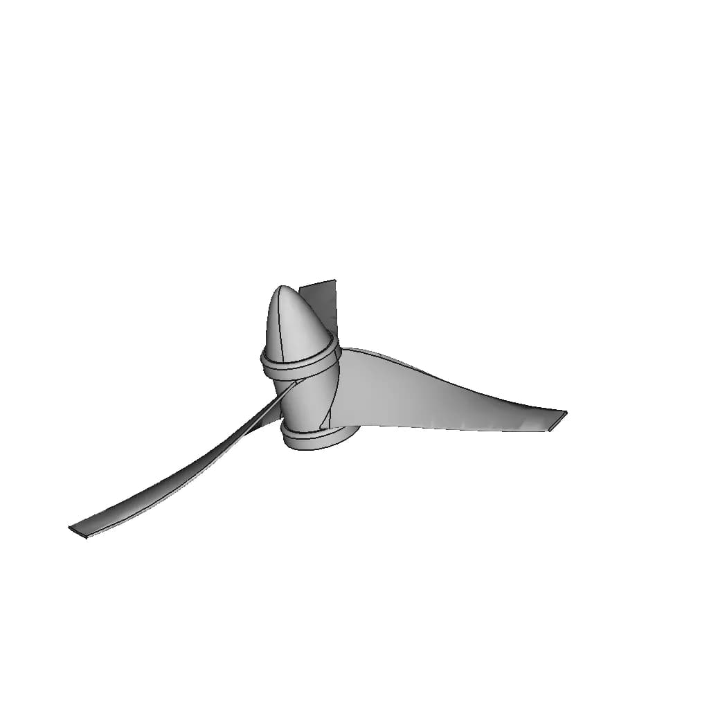 Propeller 3 Blade (3.9In) | High-Quality CAD Model_60_30_degree_snapshot