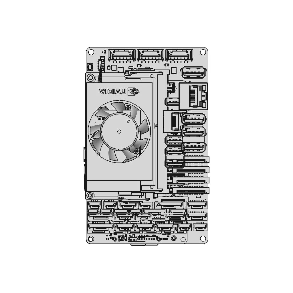 Ark Electronics Nvidia Jetson Orin Nx Flight Controller | 3D Engineering Design File_0_0_degree_snapshot