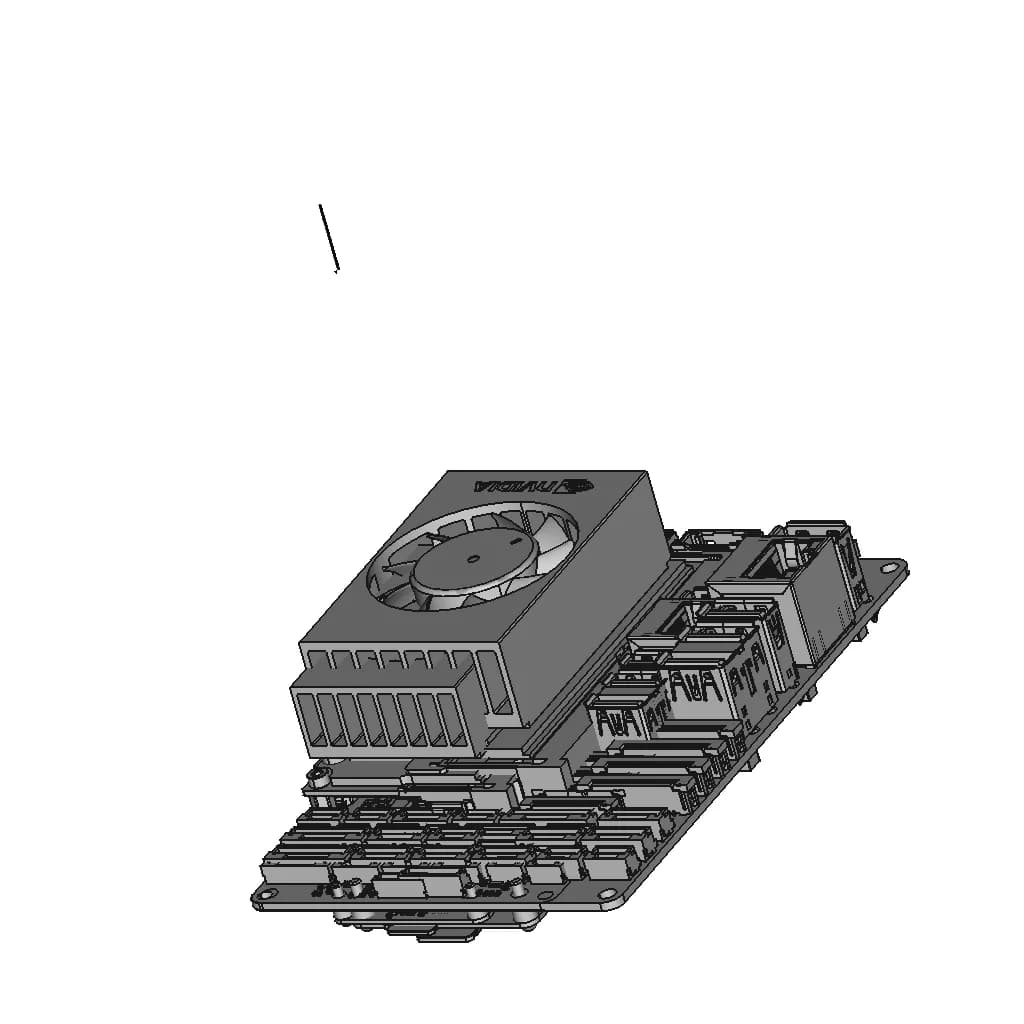 Ark Electronics Nvidia Jetson Orin Nx Flight Controller | 3D Engineering Design File_60_30_degree_snapshot