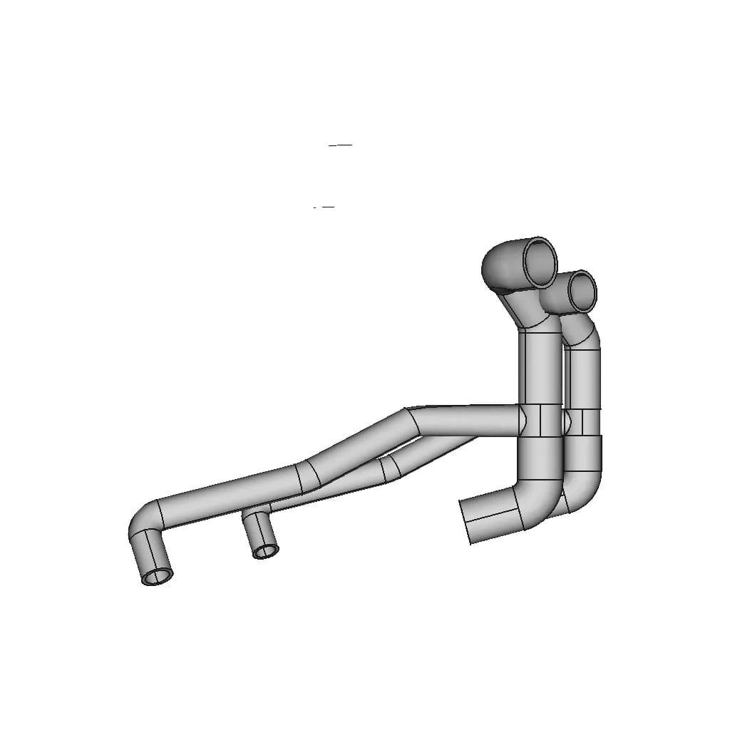Lower Engine Hose Jcb Th | 3D Engineering Design File_0_90_degree_snapshot