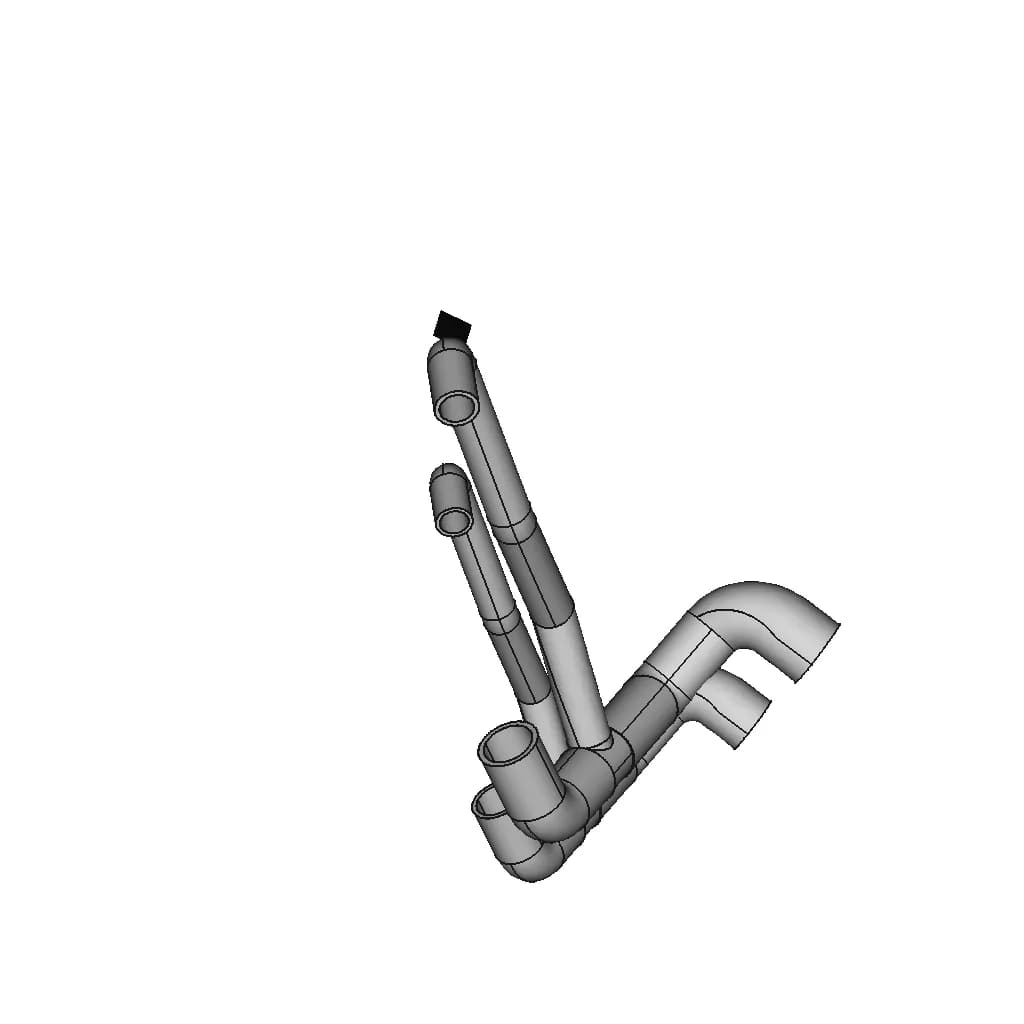 Lower Engine Hose Jcb Th | 3D Engineering Design File_60_30_degree_snapshot