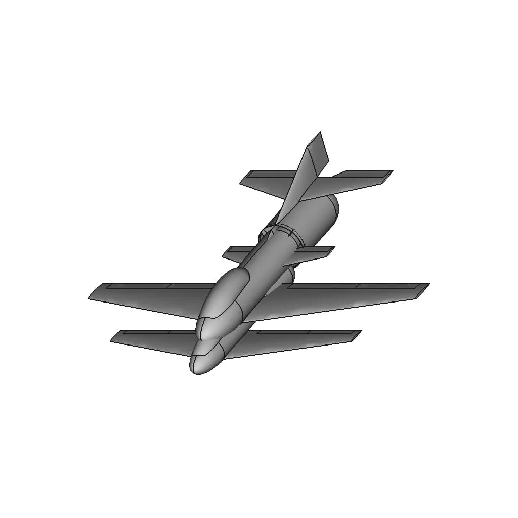 Bv Rocket Mistel | High-Quality CAD Model_60_30_degree_snapshot