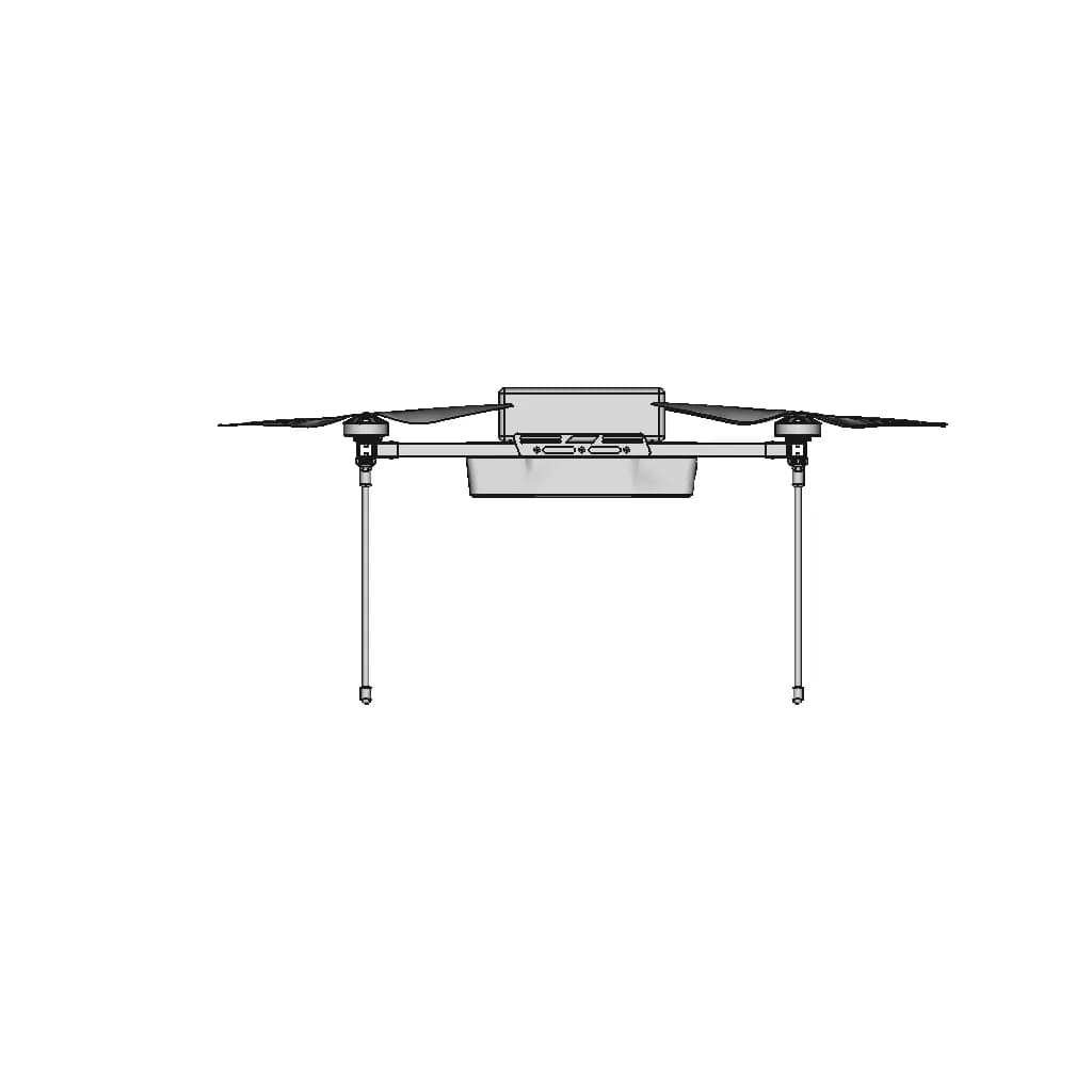 H-Frame Drone | 3D Engineering Design File_90_0_degree_snapshot