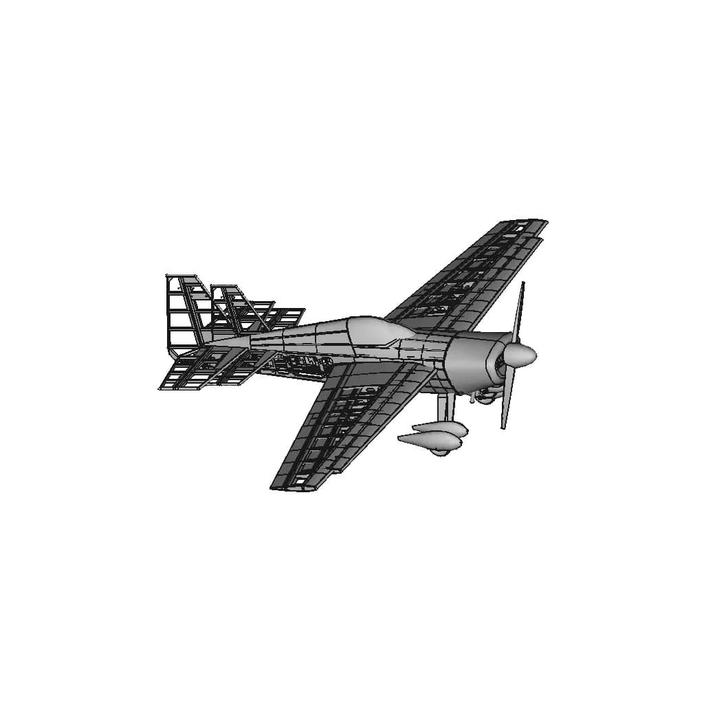 Rc Extra 230 | High-Quality CAD Model_60_30_degree_snapshot
