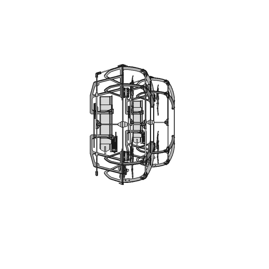Industrial Inspection Drone - Downloadable CAD Representation_0_90_degree_snapshot