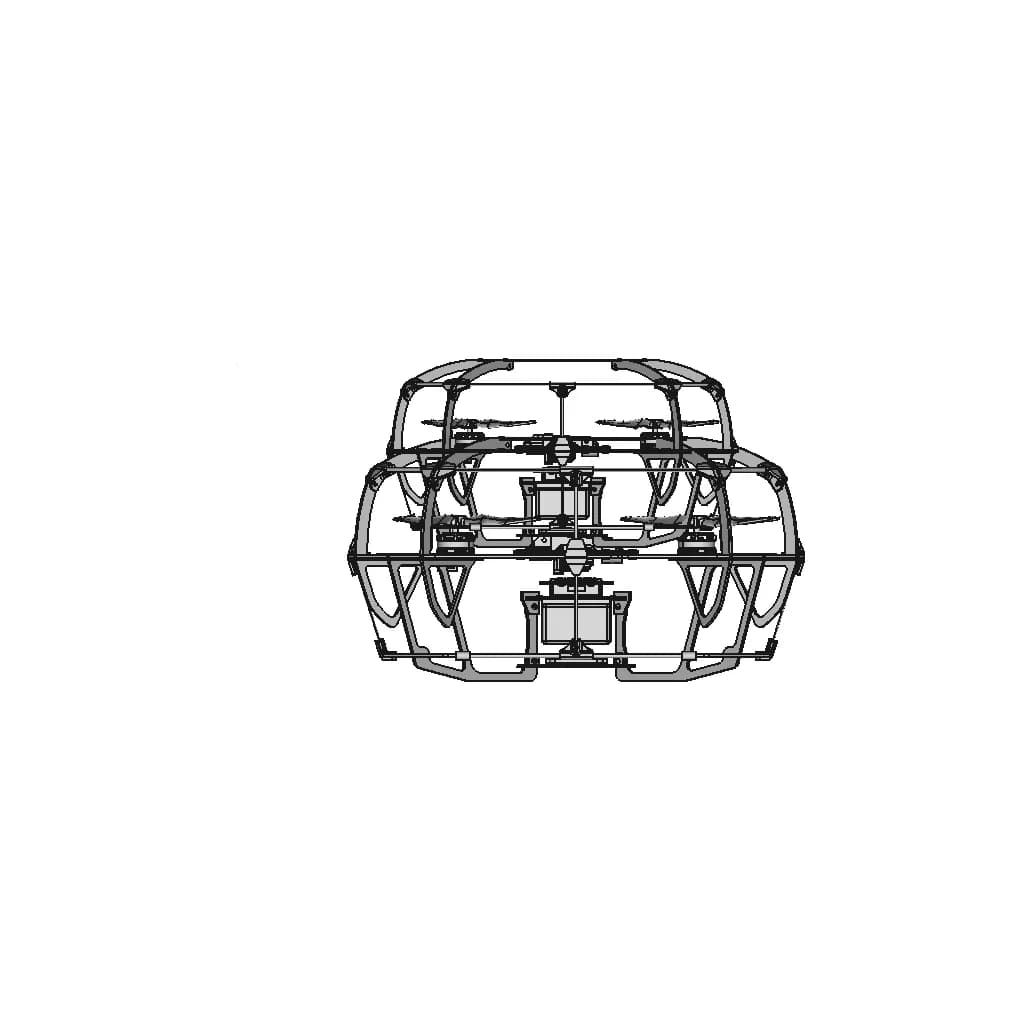 Industrial Inspection Drone - Downloadable CAD Representation_270_0_degree_snapshot