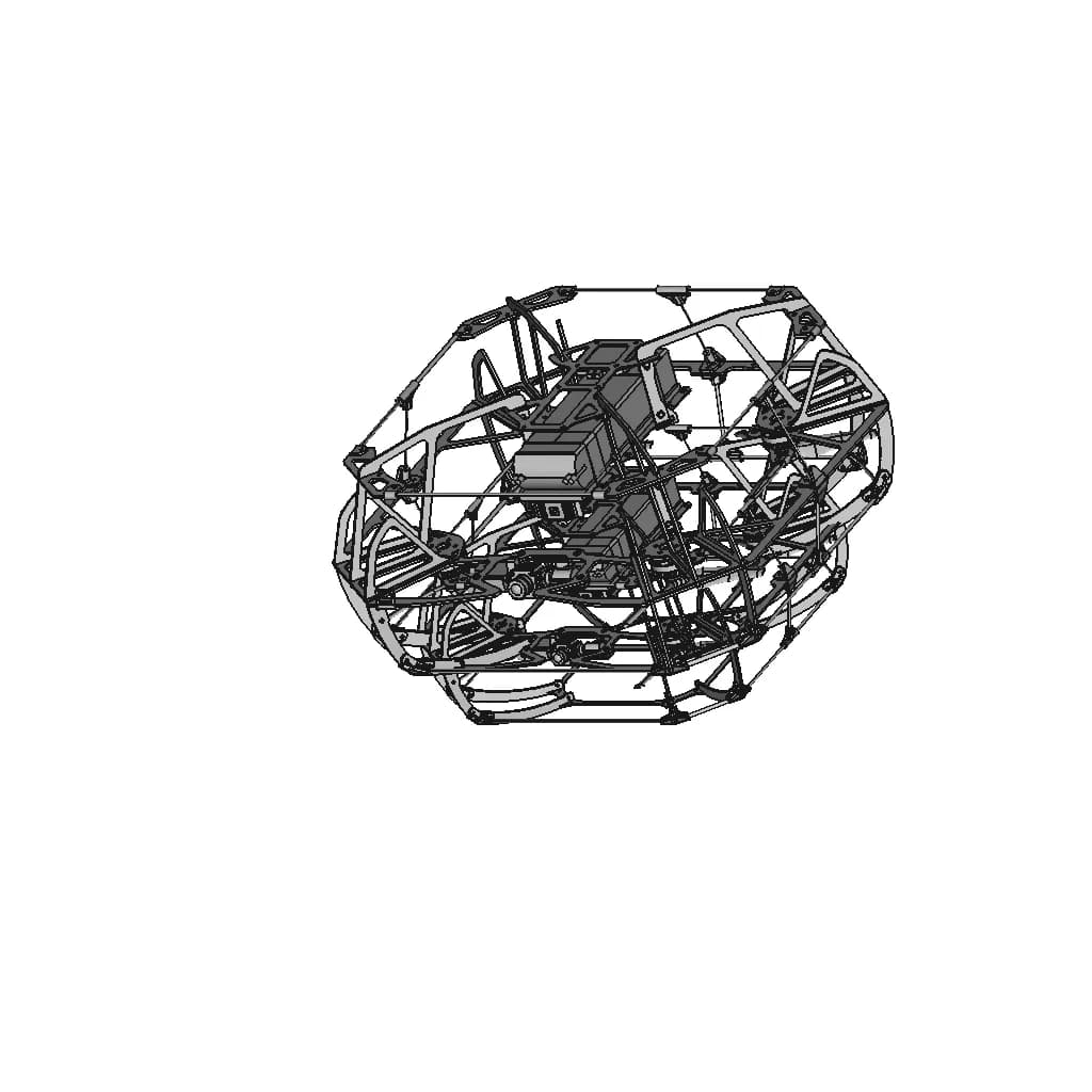 Industrial Inspection Drone - Downloadable CAD Representation_60_30_degree_snapshot